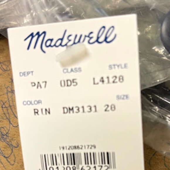 $118 NWT Rainbow Stitch Emmett Wide Leg Crop Jeans - Picture 9 of 9